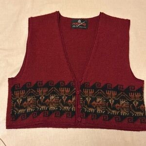 Gorgeous alpaca cropped bolero style vest.